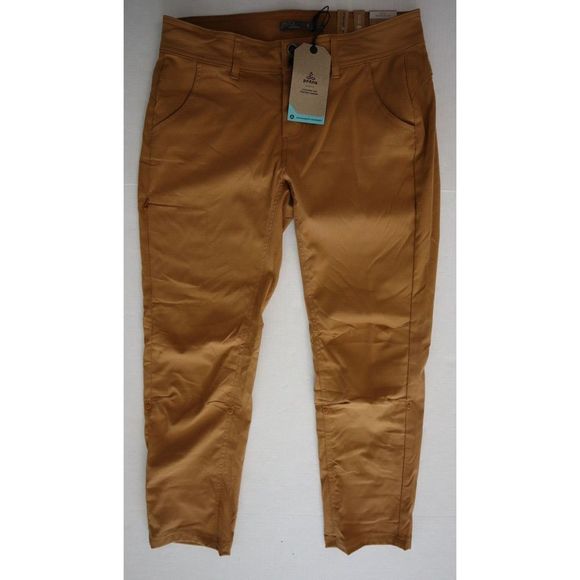 prAna W4119SH23 Women's Sz 6 Khaki Halle Straight - Short Inseam 28" Pants $89 - Picture 1 of 10